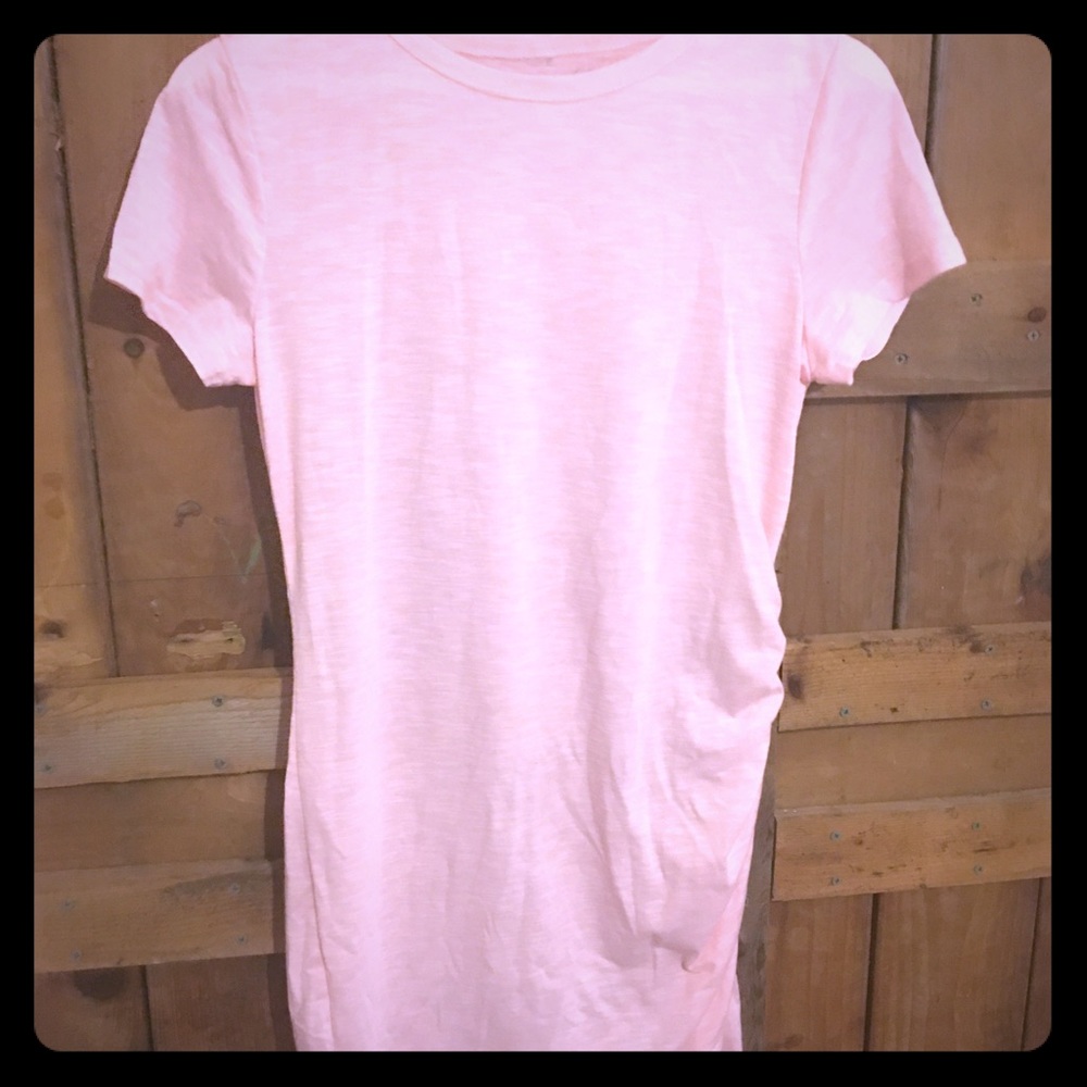 Ruched t shirt dress